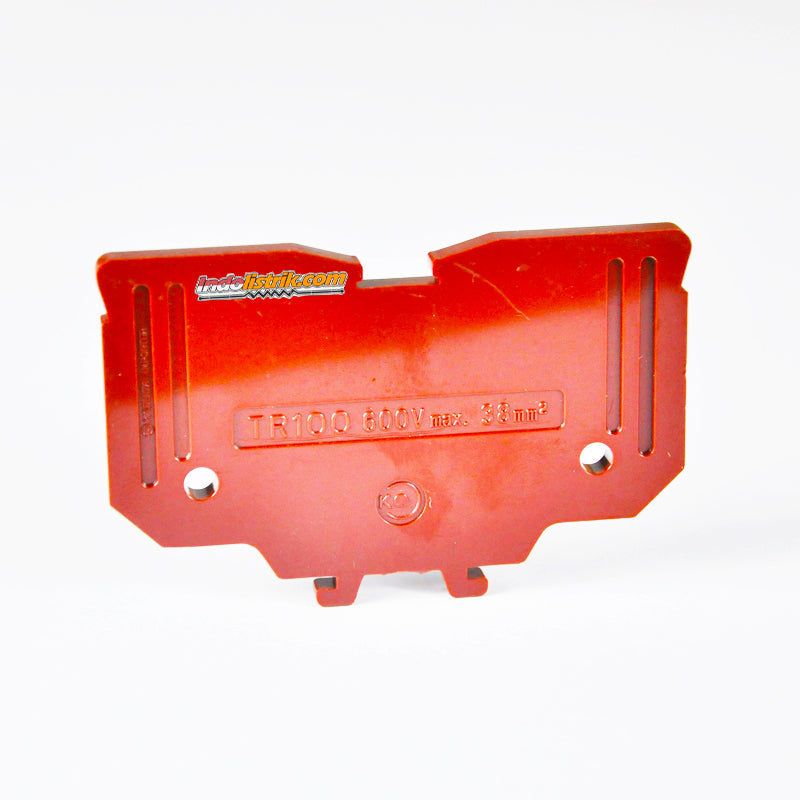 TAB End Plate Terminal Block TR 100 Coklat
