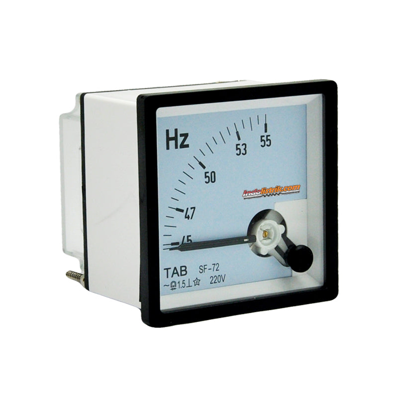 TAB Frekuensi Meter Analog Jarum 72x72 45-55HZ