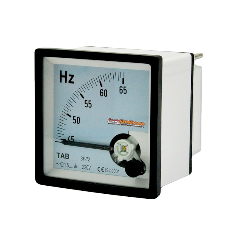 TAB Frekuensi Meter Analog Jarum 72x72 45-65HZ