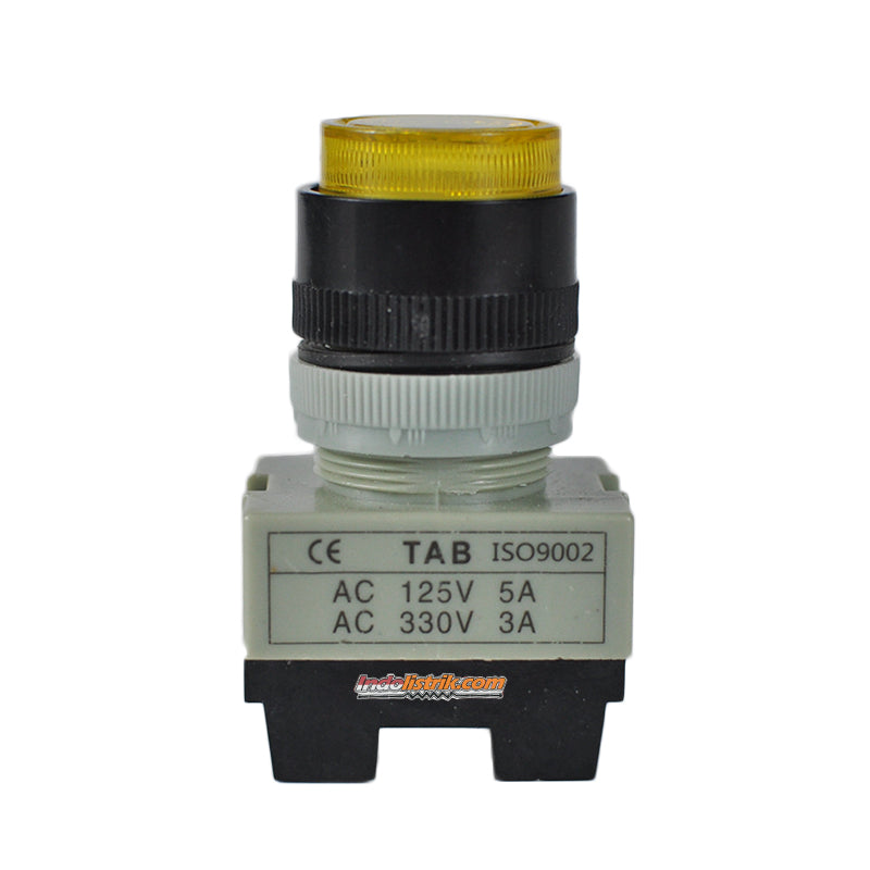 TAB Pilot Lamp Bohlam 22/25mm APW 199E Kuning