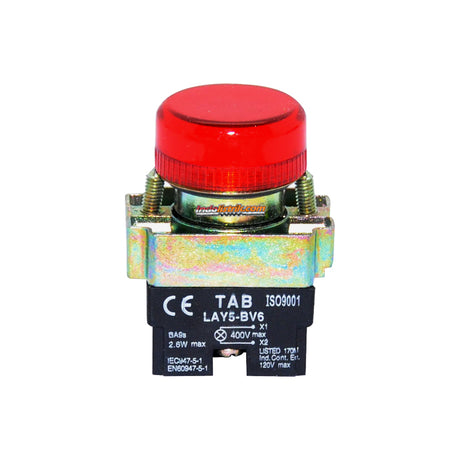 TAB Pilot Lamp Bohlam 22mm LAY5 BV64 Merah