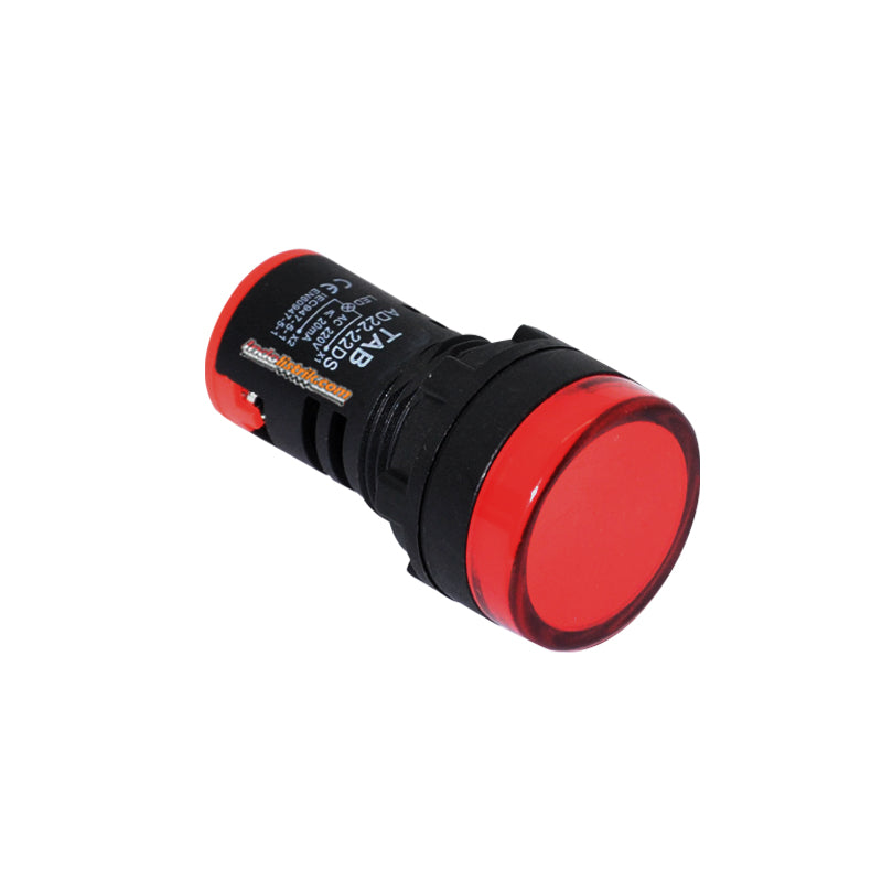 TAB Pilot Lamp LED 22mm AD22 22DS 220 VAC Merah
