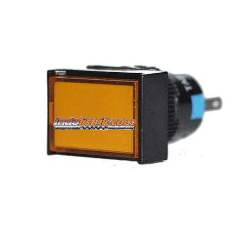 TAB Pilot Lamp LED 16mm LA16J-XD 24 VDC Persegi Kuning