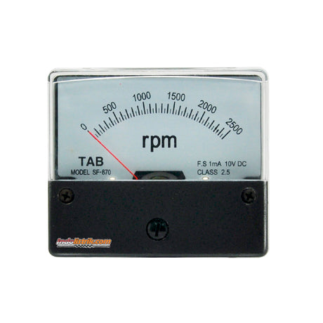 TAB RPM meter / Tachometer 48x48 0-2500 RPM