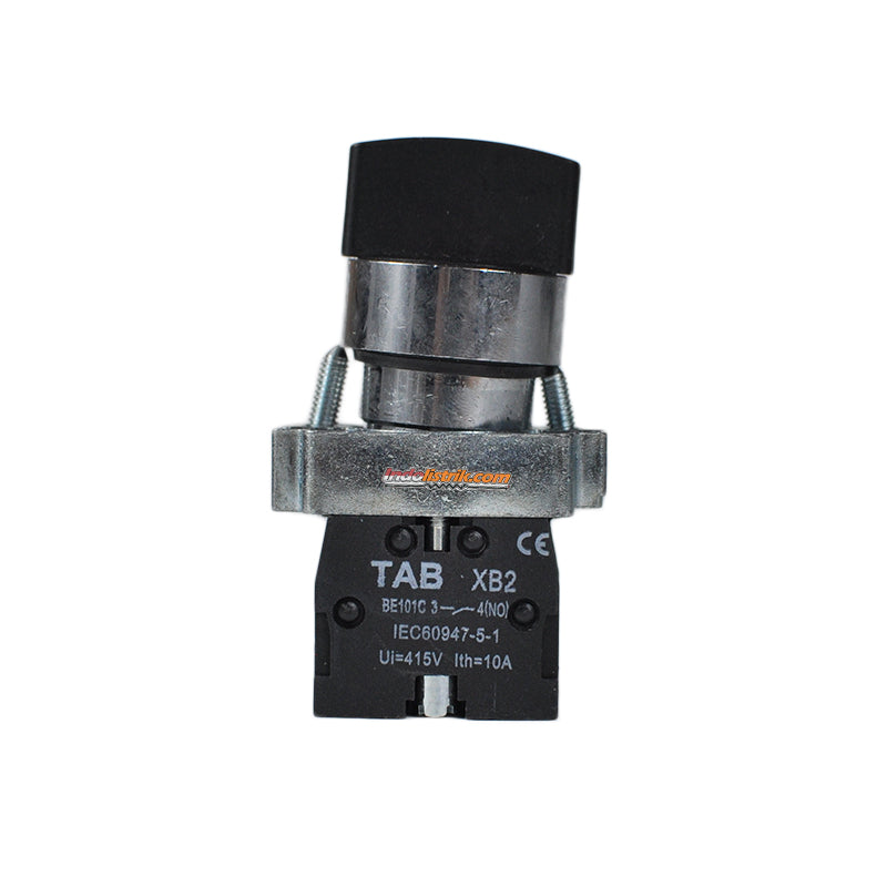 TAB Selector Switch 3posisi Spring-Return 22mm LAY5-BD53