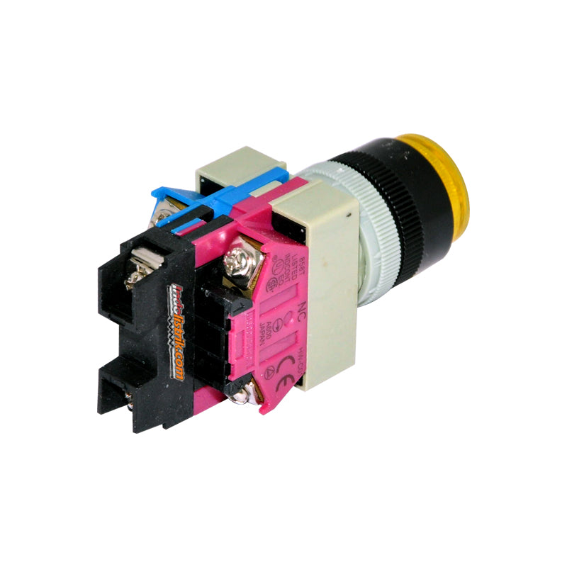 TAB Illuminated Push Button 220 VAC ALW29911EP Kuning