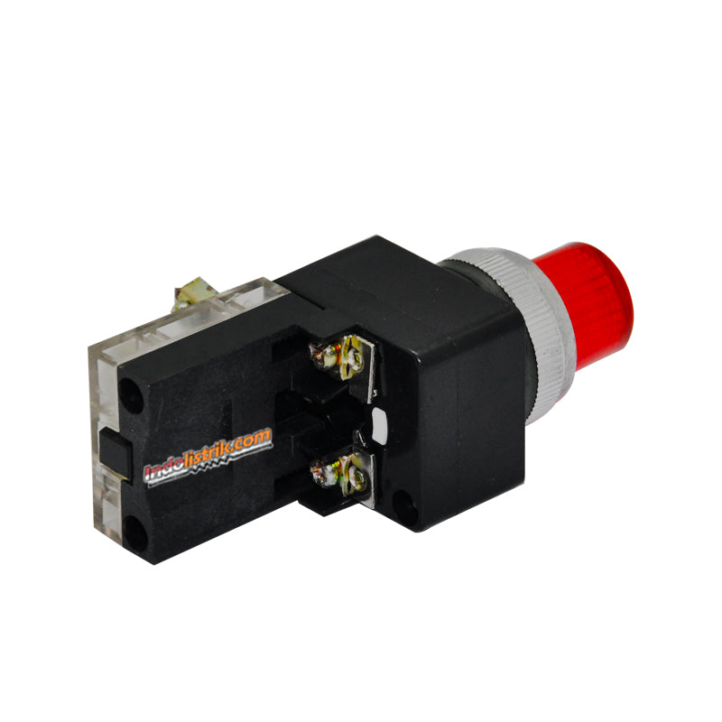 TAB Illuminated Push Button 220 VAC PB2511D Merah