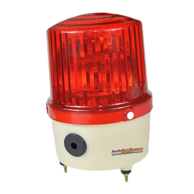 TAB Lampu Warning Light 5 inch 24VDC Merah dengan Buzzer