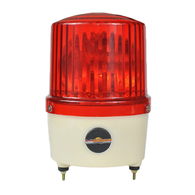 TAB Lampu Warning Light 5 inch 24VDC Merah dengan Buzzer