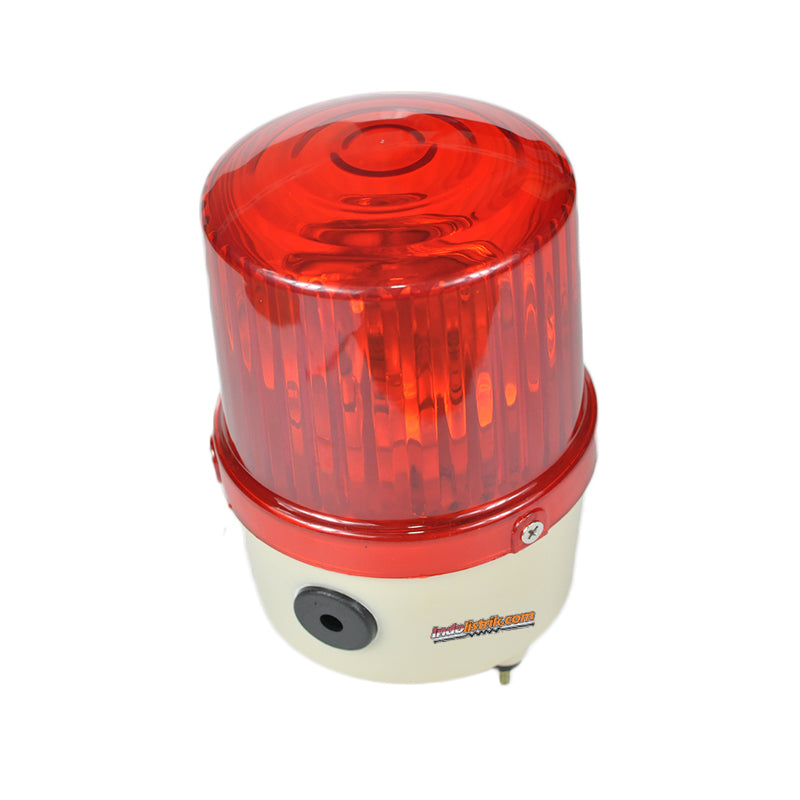 TAB Lampu Warning Light 5 inch 24VDC Merah dengan Buzzer