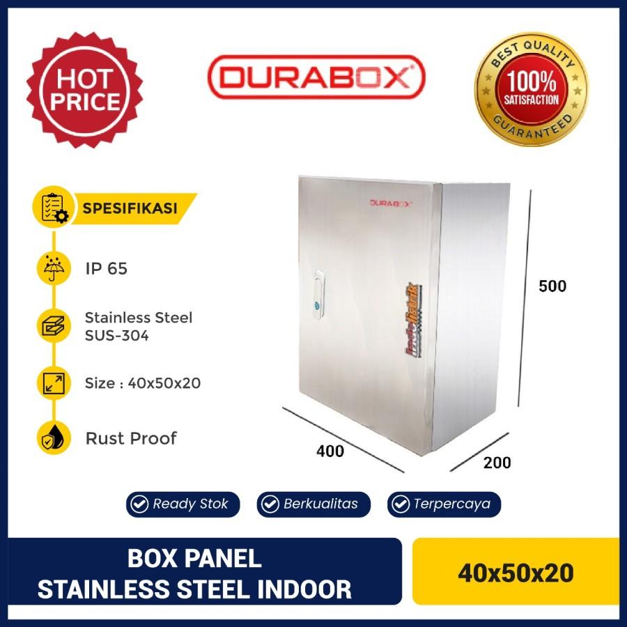 Box Panel Listrik Stainless Steel Indoor Wall SIW-ST 40x50x20 DURABOX