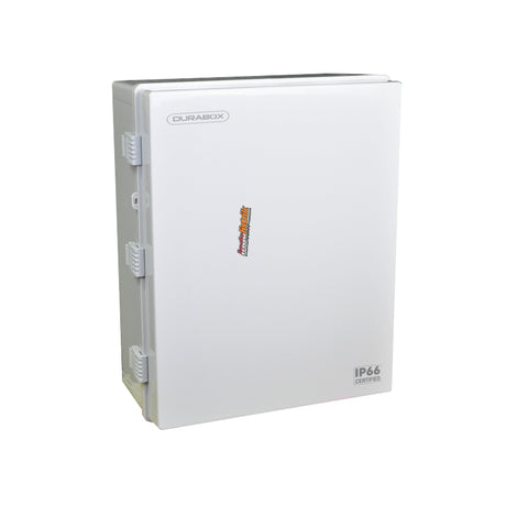 Durabox Box Panel Plastik ABS 400x500x200 mm Abu-Abu Lengkap Base Plate