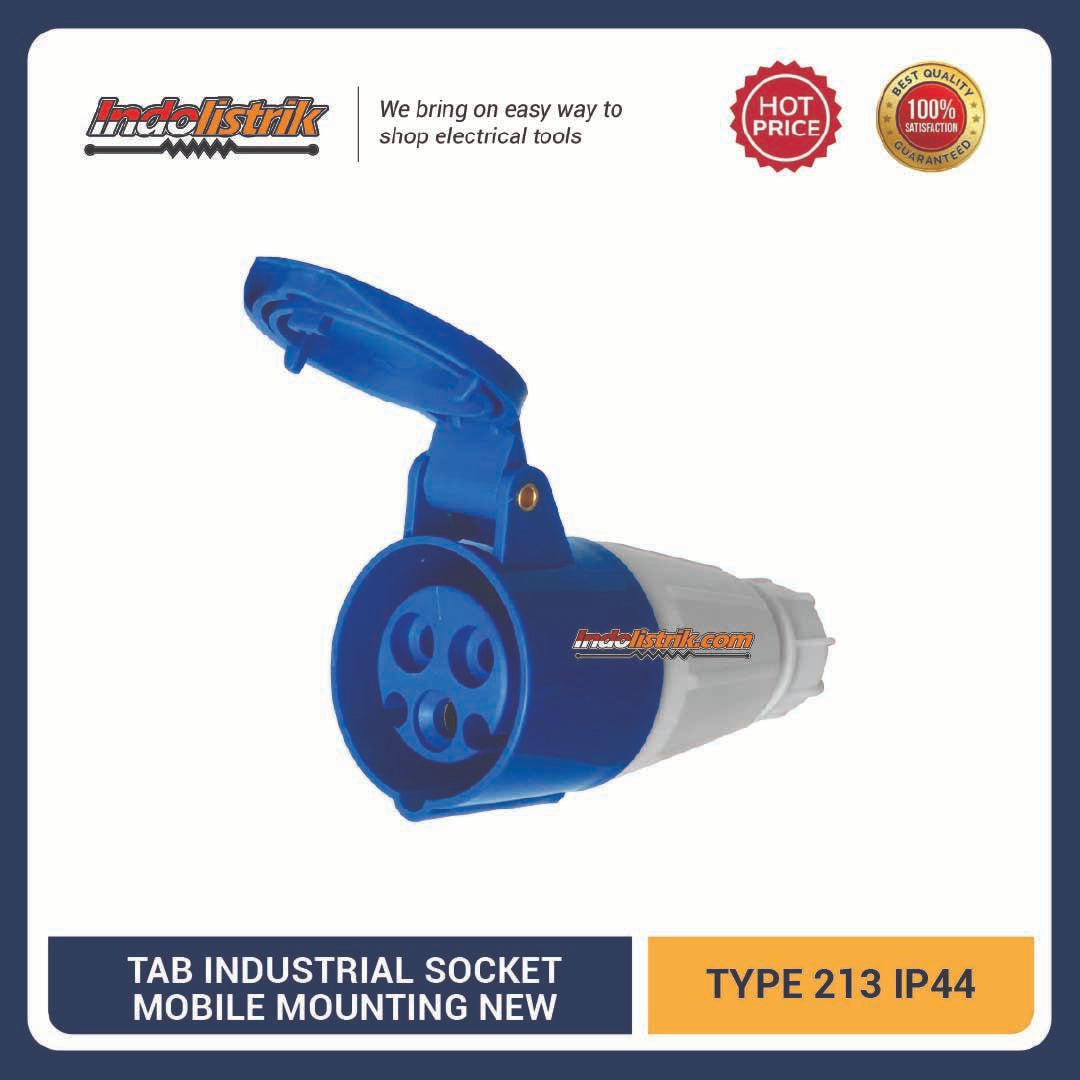 Stop Kontak Genset 3 Pin 16A CEE 213 TAB Industrial Mobile Socket 16 A
