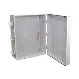 Durabox Box Panel Plastik ABS 400x500x200 mm Abu-Abu Lengkap Base Plate