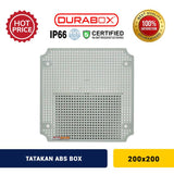 Tatakan ABS Box Plastik Base Plate 200x200 mm Abu-abu