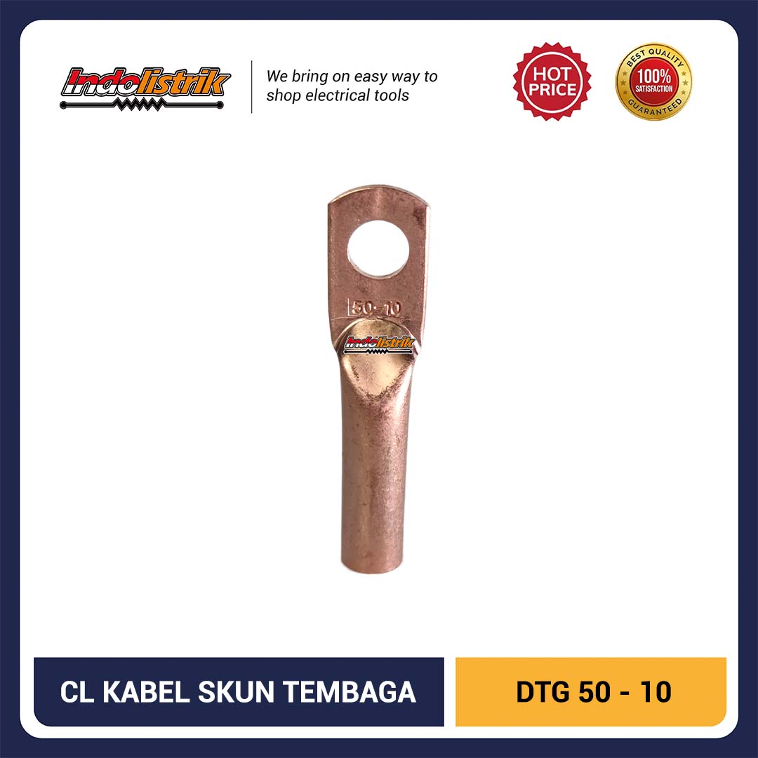 CL Kabel Skun Long Barrel DTG Size 50 Lubang Baut M10