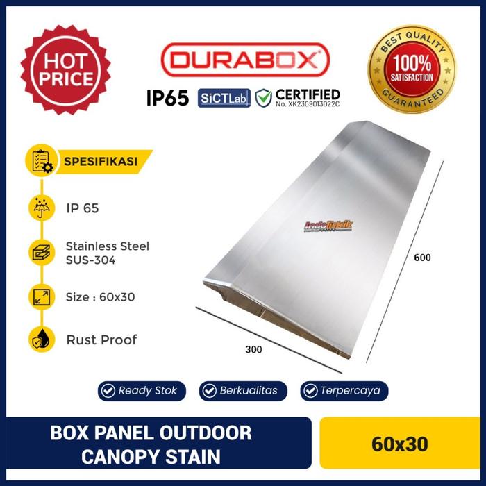 Topi box panel listrik 60x30 Durabox - Box Panel Outdoor Canopy Stain