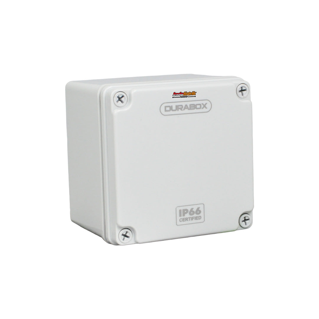 Durabox ABS Junction Box Plastik 125x125x100 mm Abu-abu