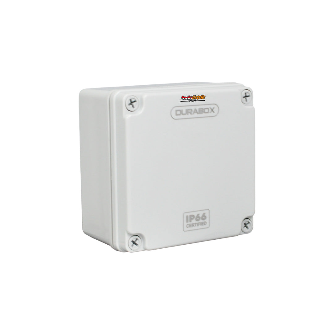 Durabox ABS Junction Box Plastik 125x125x75 mm Abu-abu