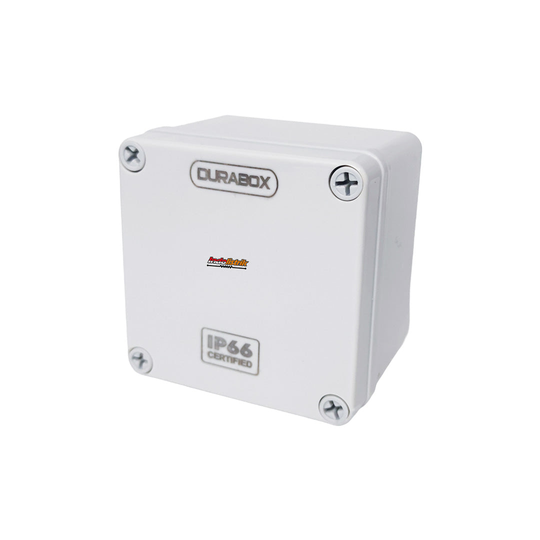 ABS Junction Box Plastik 100x100 x 75 mm Abu-abu Durabox