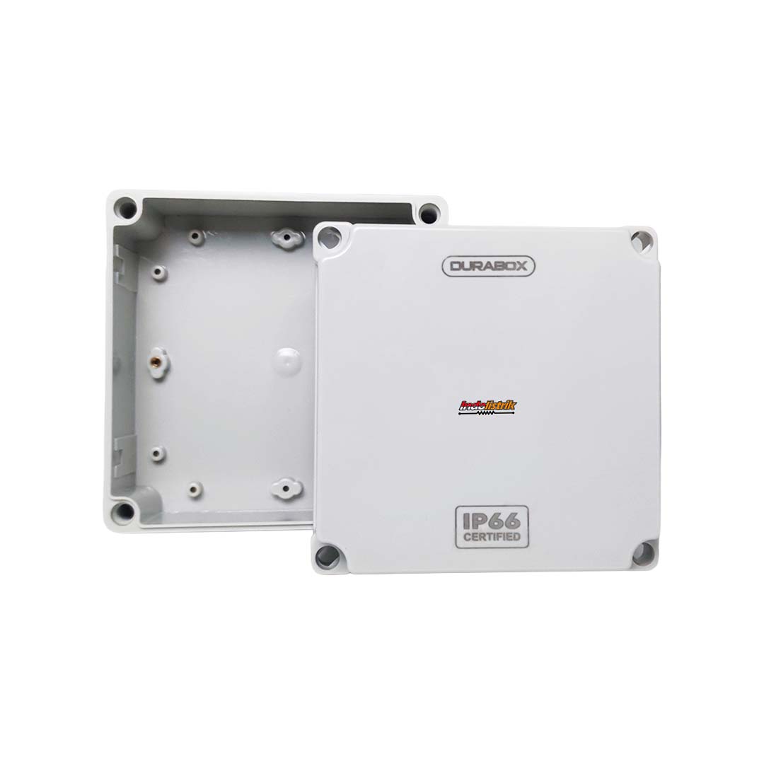 Durabox ABS Junction Box Panel Plastik 200x200x130 mm Abu-abu