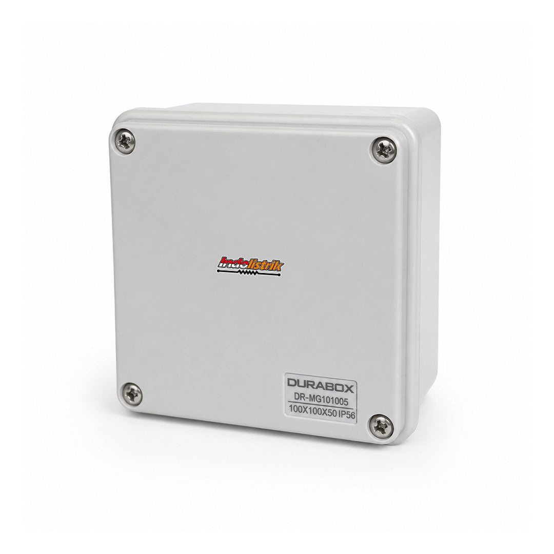 Durabox Junction Box ABS IP56 100x100x50mm Box Panel Listrik Waterproof Tahan Air