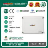 Junction Box Durabox ABS 150x110x70mm IP56 Box Kabel Listrik Outdoor Waterproof