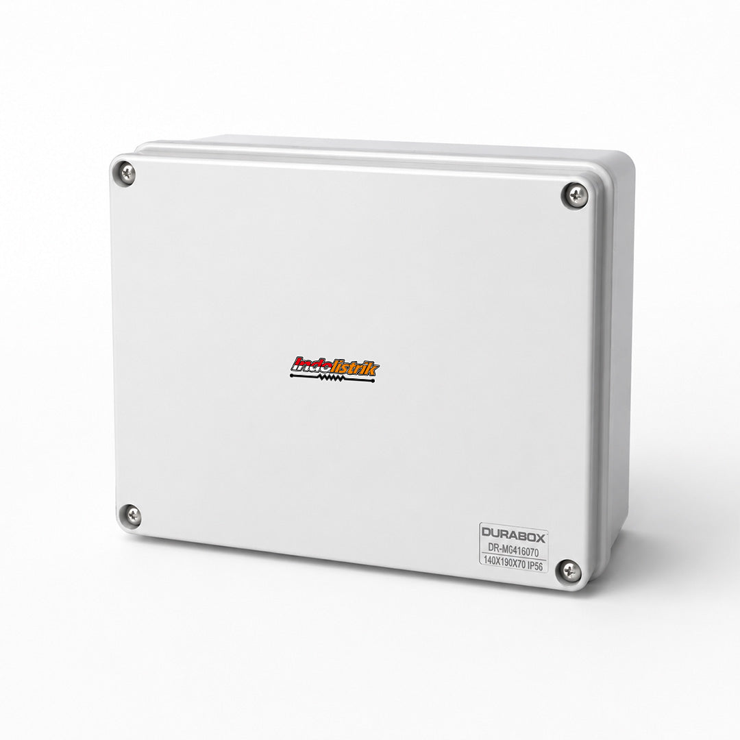 Durabox Junction Box ABS IP56 140x190x70mm Box Panel Listrik Waterproof Tahan Air