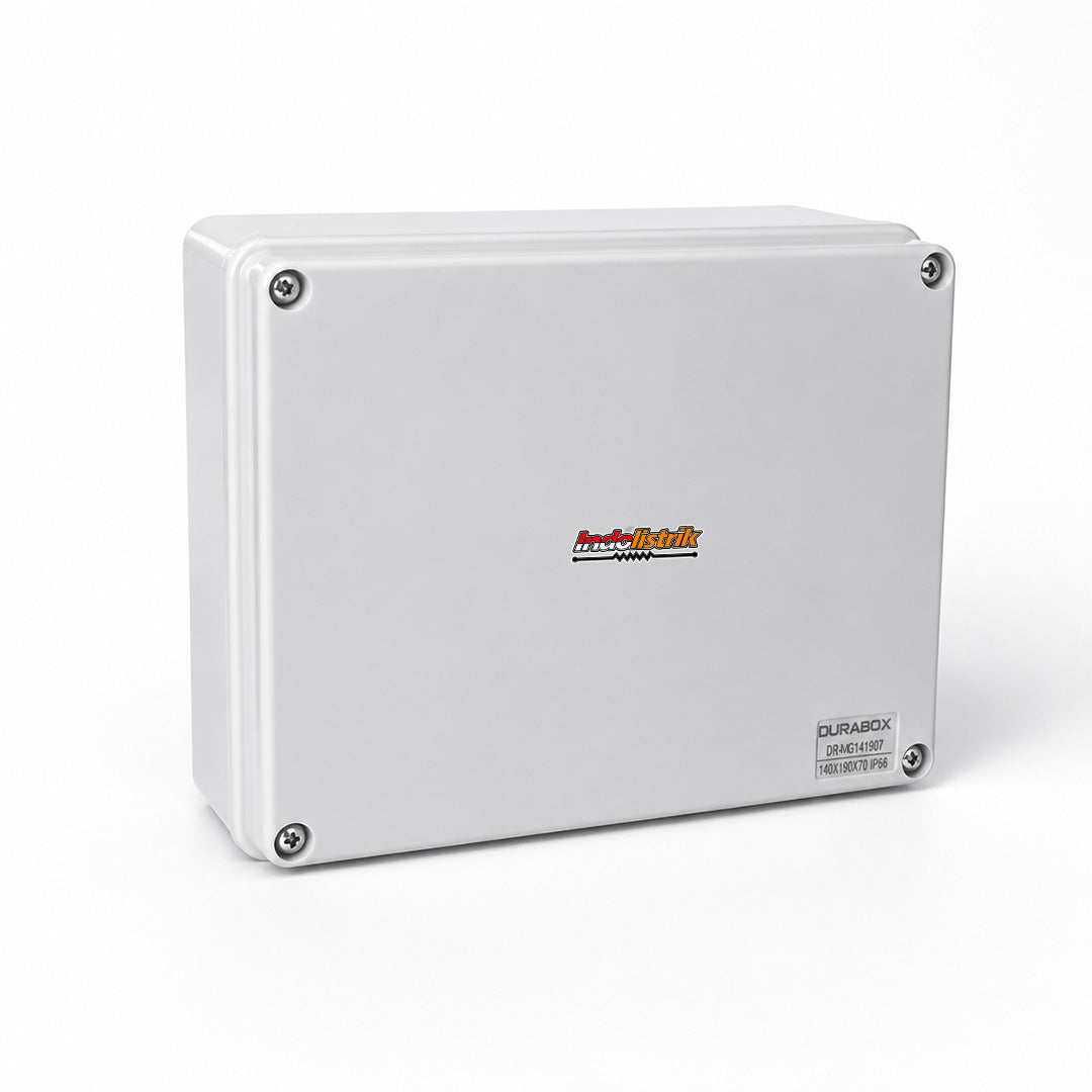 Durabox Junction Box ABS IP56 140x190x70mm Box Panel Listrik Waterproof Tahan Air