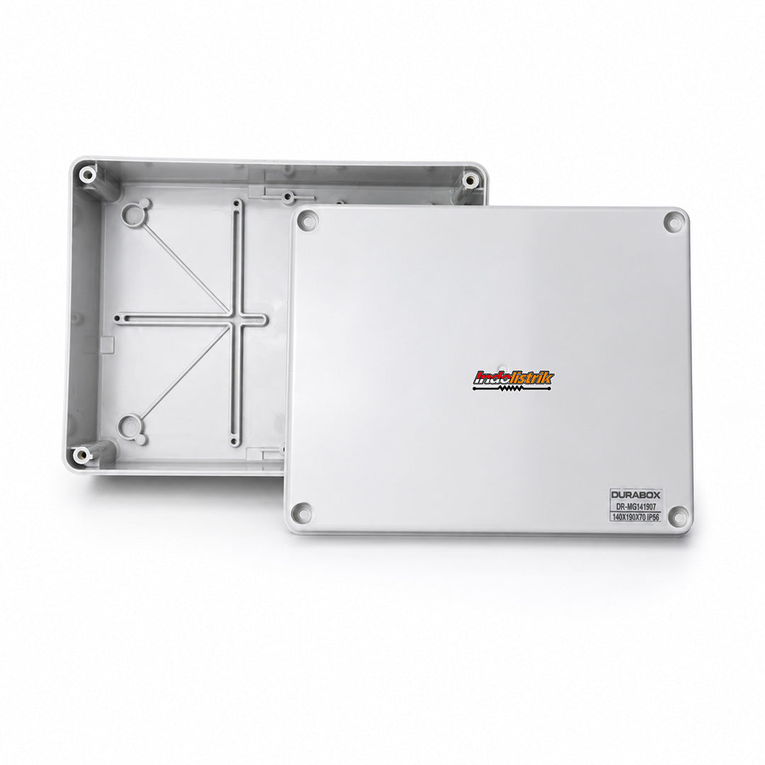 Durabox Junction Box ABS IP56 140x190x70mm Box Panel Listrik Waterproof Tahan Air