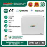 Durabox Junction Box ABS IP56 300x220x120mm Box Panel Listrik Tahan Air