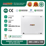 Durabox Box Panel ABS IP56 380x300x120 mm Junction Box Waterproof