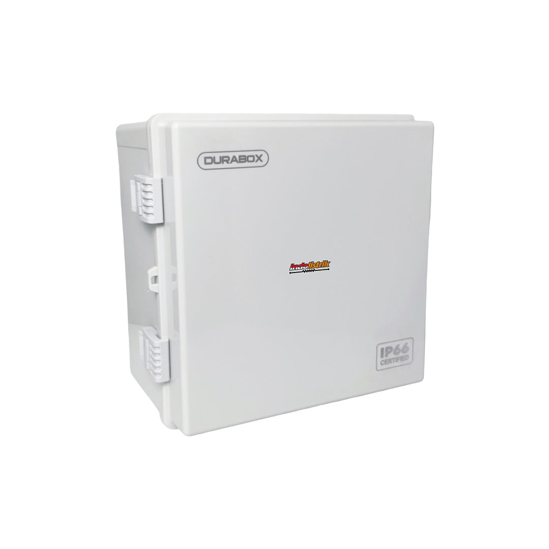 ABS Junction Box Plastik 300x300 x 180 mm Abu-abu + Base Plate Durabox