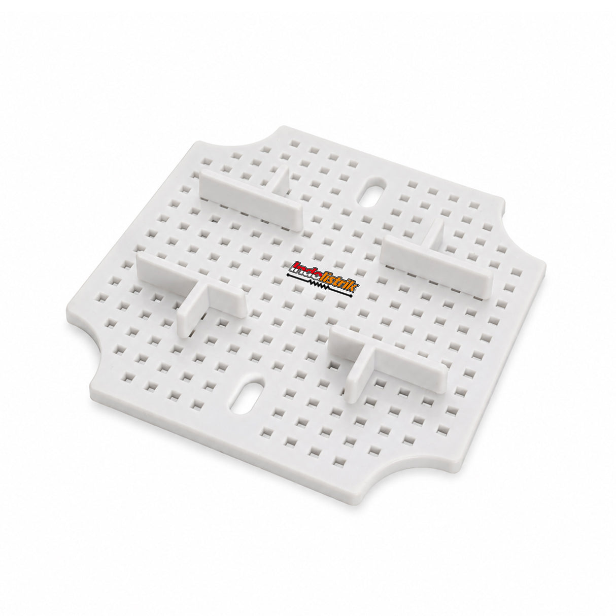 Durabox Tatakan Box Plastik 100x100mm Base Plate Dudukan Junction Box ABS Warna Abu Abu