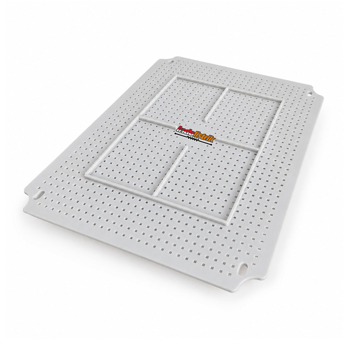 Durabox Tatakan Box Plastik 280x340mm Base Plate Dudukan Junction Box ABS Warna Abu Abu