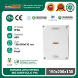 Durabox ABS Junction Box Panel Plastik 150x200x130 mm Abu-abu