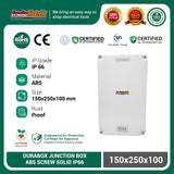 Durabox ABS Junction Box Panel Plastik 150x250x100 mm Abu-abu