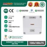 ABS Junction Box Plastik 100x100 x 75 mm Abu-abu Durabox