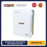 Durabox Box Panel Plastik ABS 290x390x160 mm Abu-Abu Lengkap Base Plate