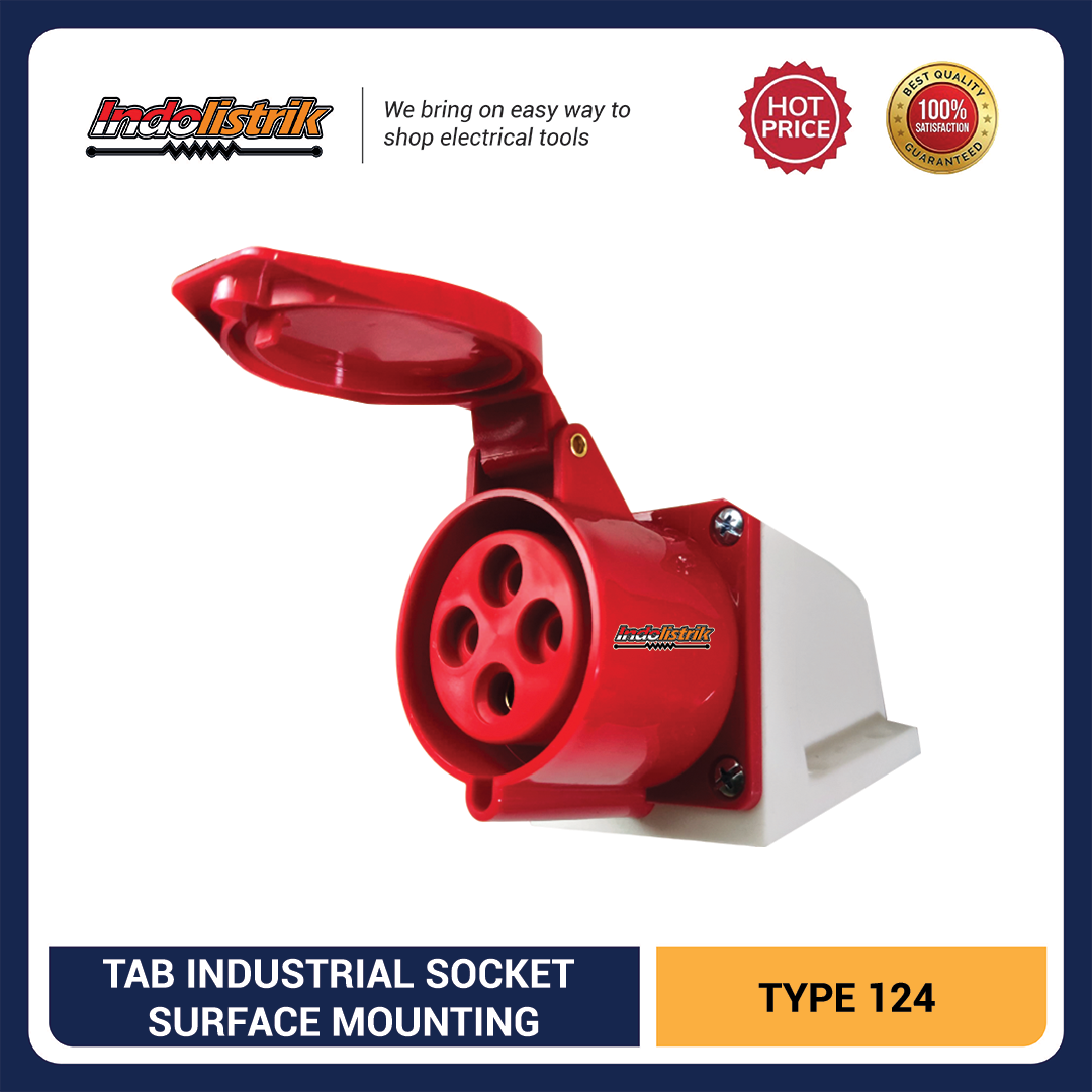TAB Industrial Surface Mounting Socket CEE 124 (4P x 32 Ampere).