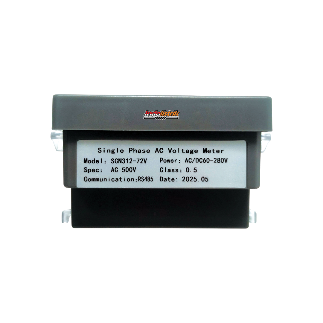 Voltmeter Digital LED 1 Phase AC 72 x 72 SCN312 TAB