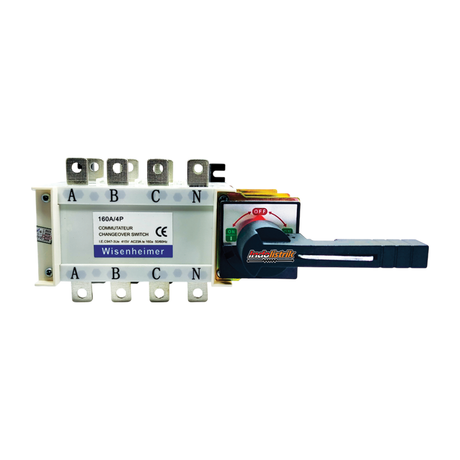 Wisenheimer Change Over Switch 4 pole 160 Ampere COS Ohm Saklar Manual