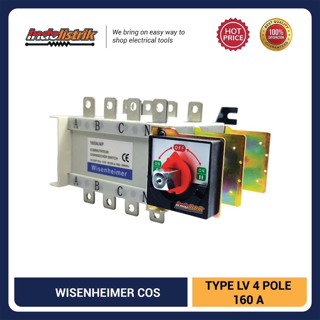 Wisenheimer Change Over Switch 4 pole 160 Ampere COS Ohm Saklar Manual