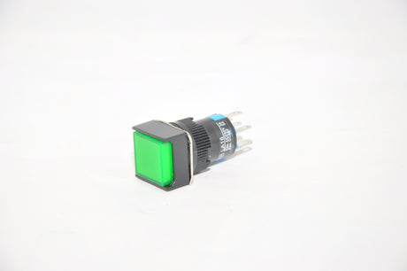 TAB Illuminated Push Button LED 16mm LA16F-22DS Kotak 220 VAC Hijau