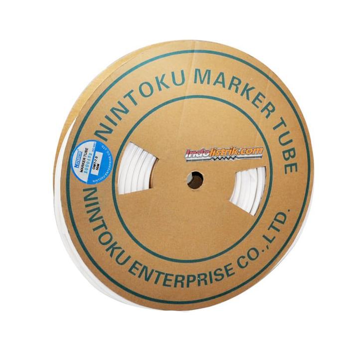 Nintoku Kabel Marker Tube OMT 7.0 50Mtr/Roll Putih