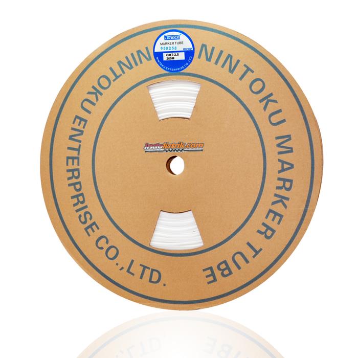 Nintoku Kabel Marker Tube OMT 2.5 200Mtr/Roll Putih