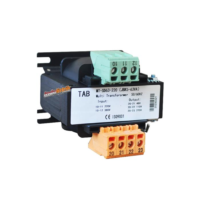 Trafo Step Down MT-SD63-220 63VA TAB - Output 220V-110V-48V