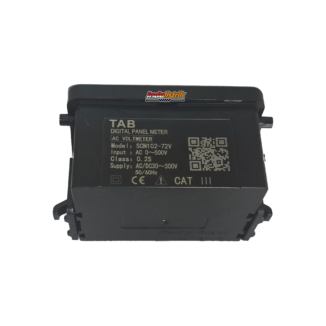 TAB Digital Voltmeter AC 0-500V 72x72mm Panel Meter True RMS SCN102-72V