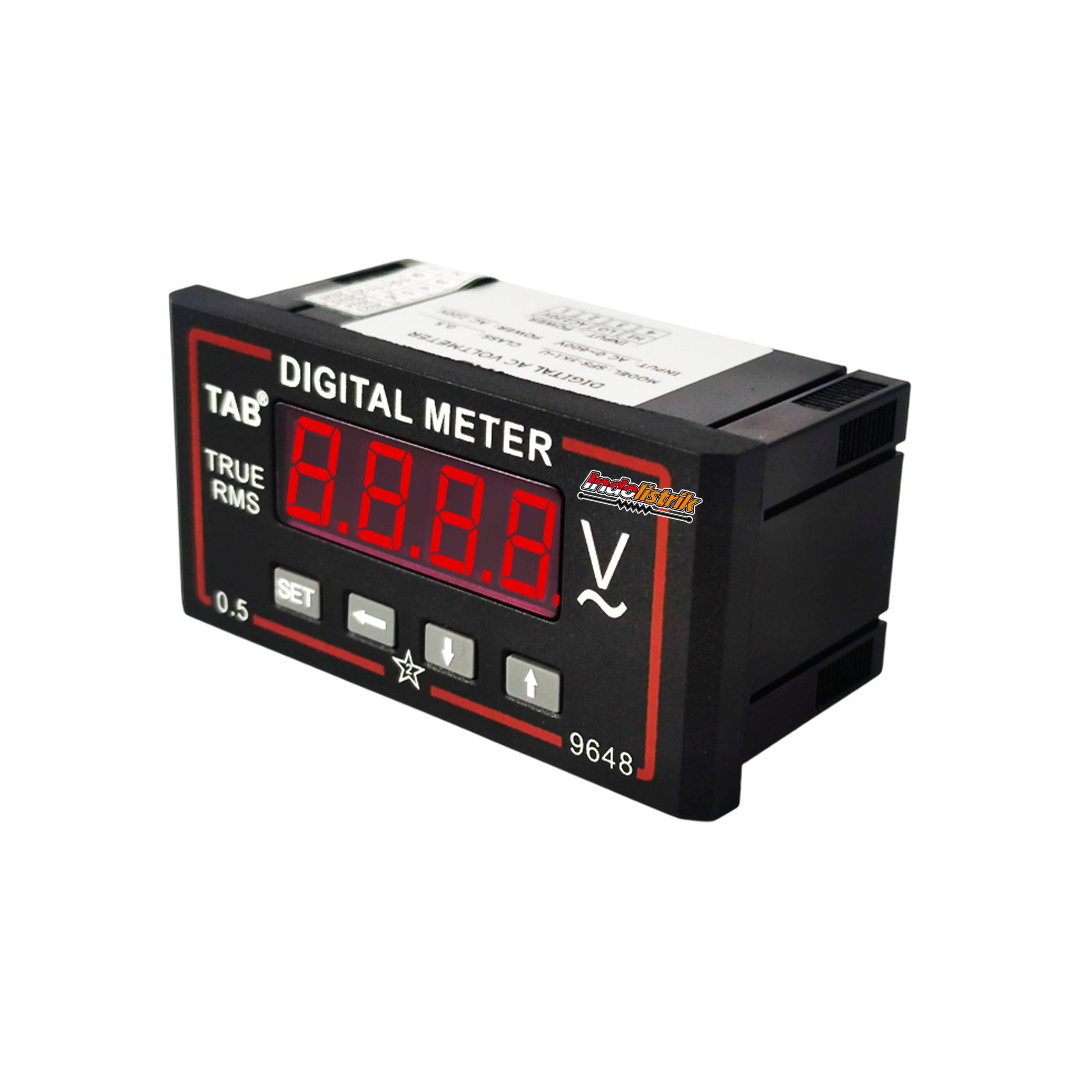 TAB Digital Voltmeter 96x48 600VAC