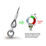 Eye Bolt M16 TAB EB-M16A-L Baut Mata Pengangkat Baja Heavy Duty